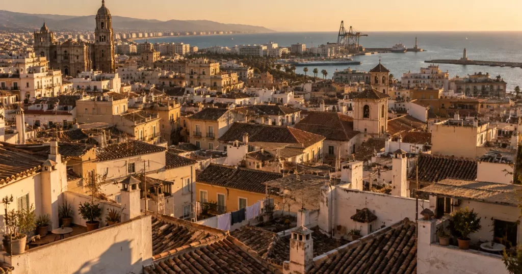 Rooftops of central Malaga: 45,176 holiday lets across the province